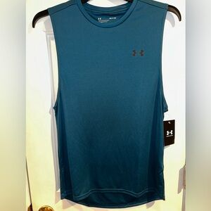 Under Armour Teal Velocity Muscle Athletic Tank Top,  Loose Fit- Men’s Small NWT